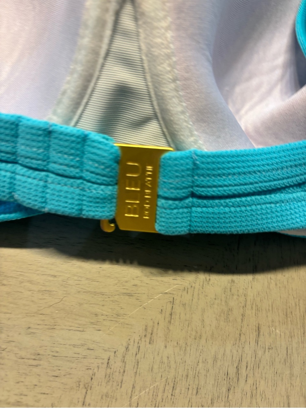 Bleu Rod Beattie Bright Turquoise Underwire Bikini Top - Picture 8 of 9